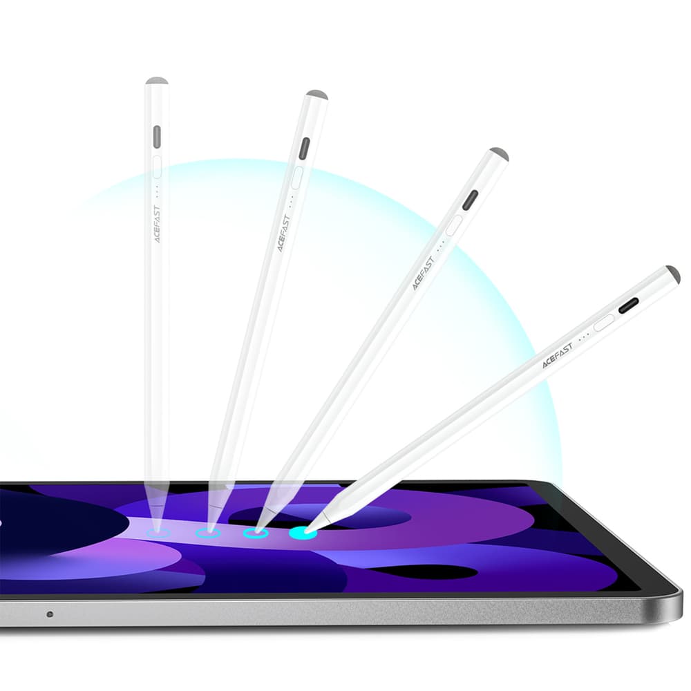 Acefast V2 kapacitivno pisalo za iPad z 2 zamenljivima konicama - belo 5