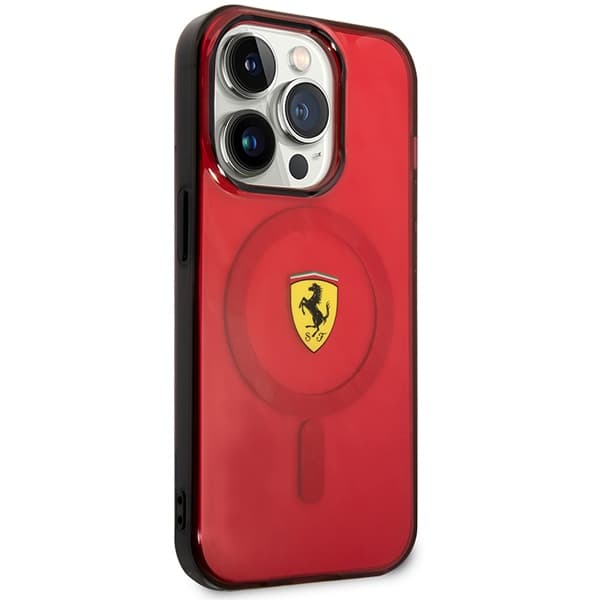 Ferrari FEHMP14LUKR etui za iPhone 14 Pro 6.1" rdeč/rdeč Magsafe 4