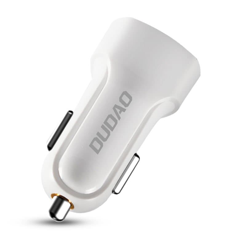 Dudao R7 avto polnilec 2x USB 2.4A + 3v1 kabel USB (Lightning/Type-C/Micro USB), bel 2