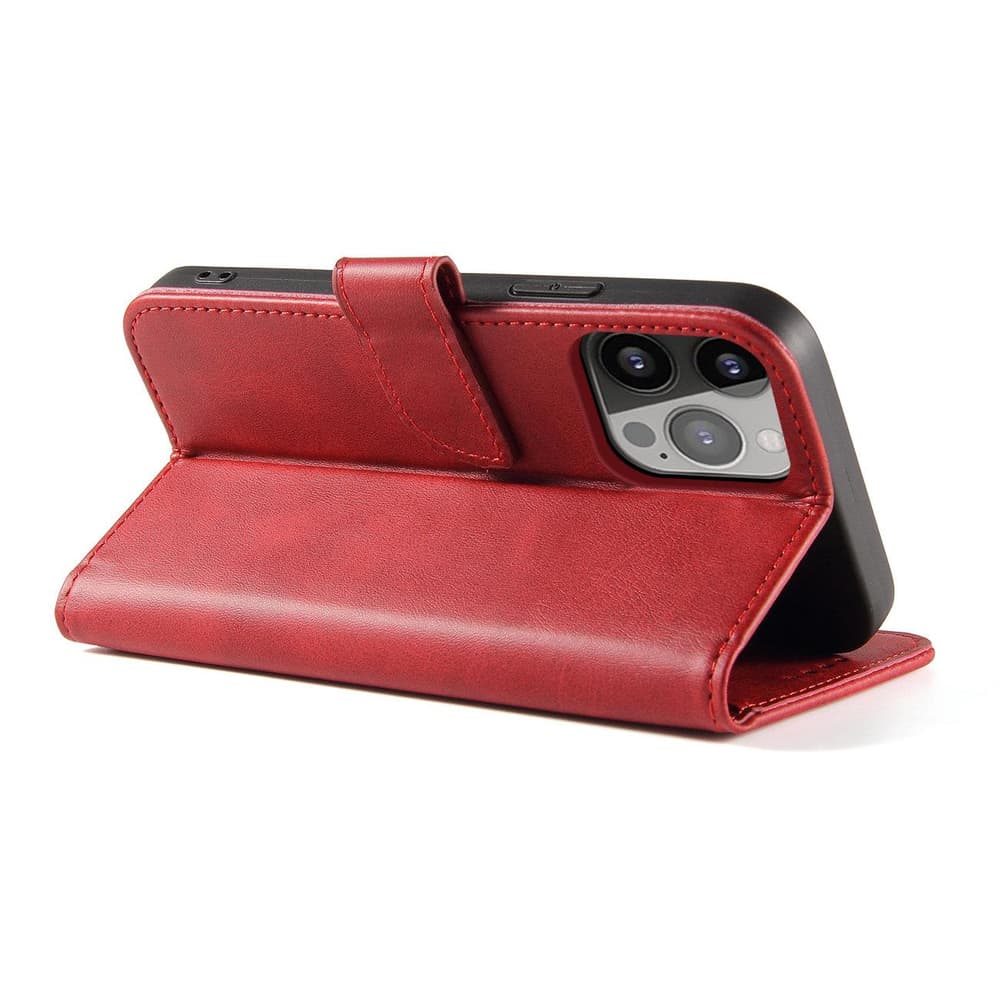 Hurtel Magnet Case za Samsung Galaxy S23+ - rdeča denarnica/stojalo 3