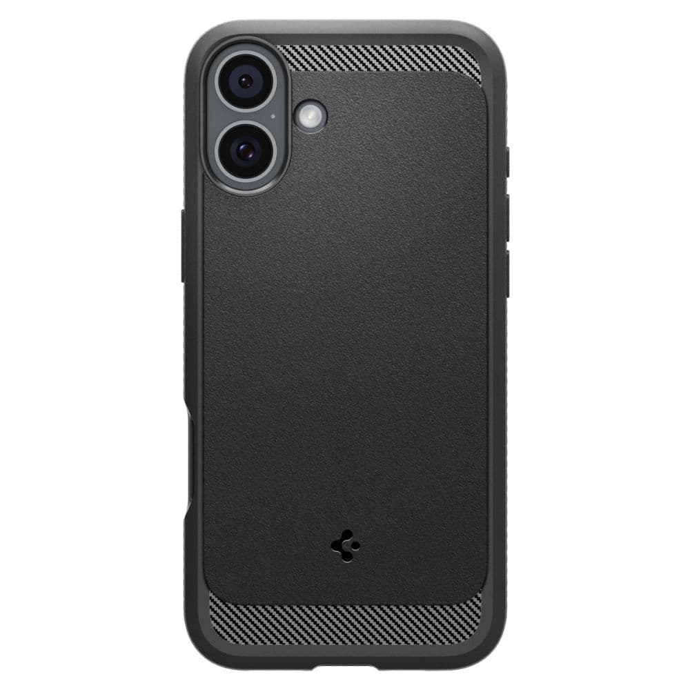 Pritrden ovitek Spigen Rugged Armor MagSafe za iPhone 16 - črn 2