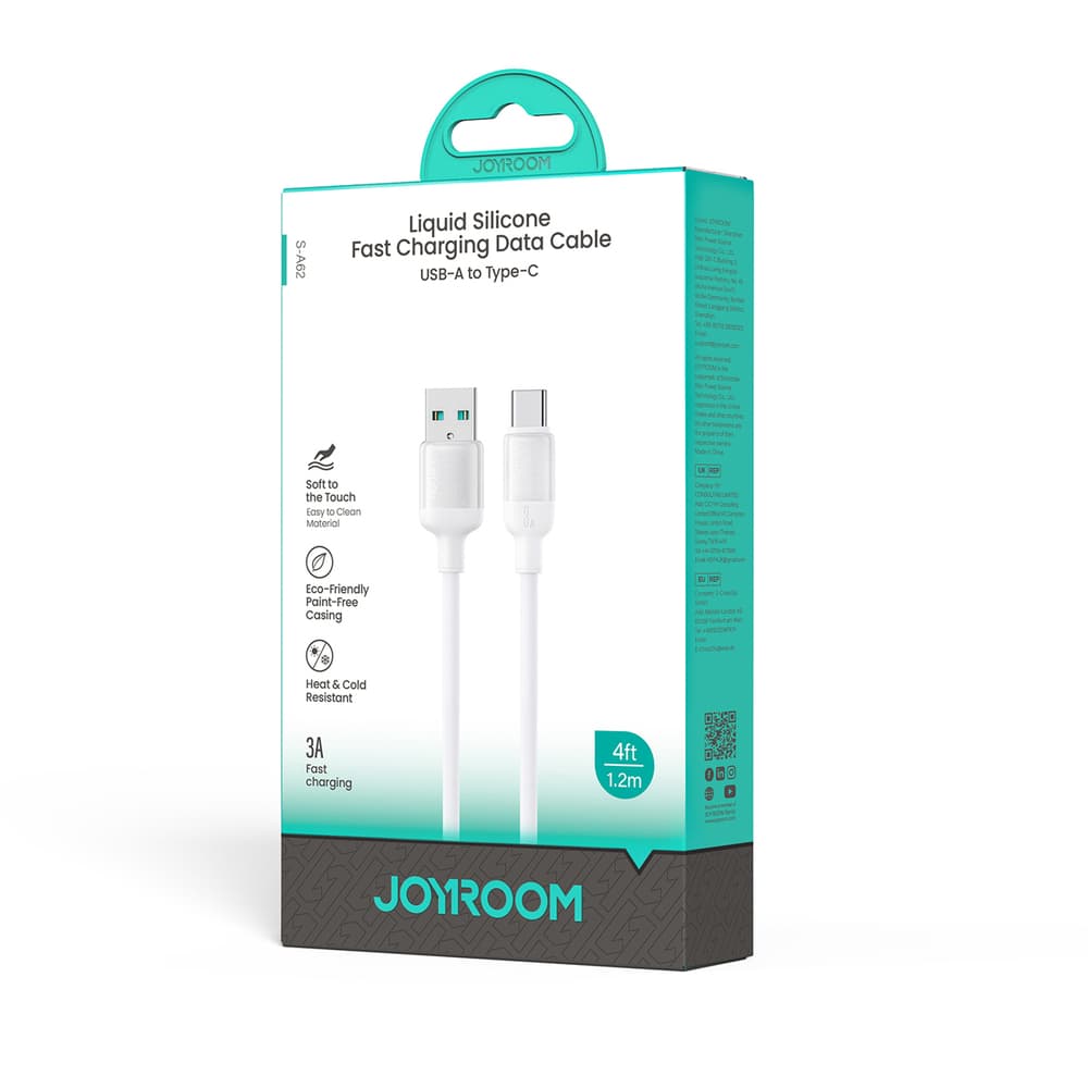 Joyroom S-A62 Lively 3A USB-A na USB-C kabel 1.2m - bel 6