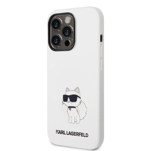 Etui Karl Lagerfeld Silicone Choupette za iPhone 14 Pro - bel 2