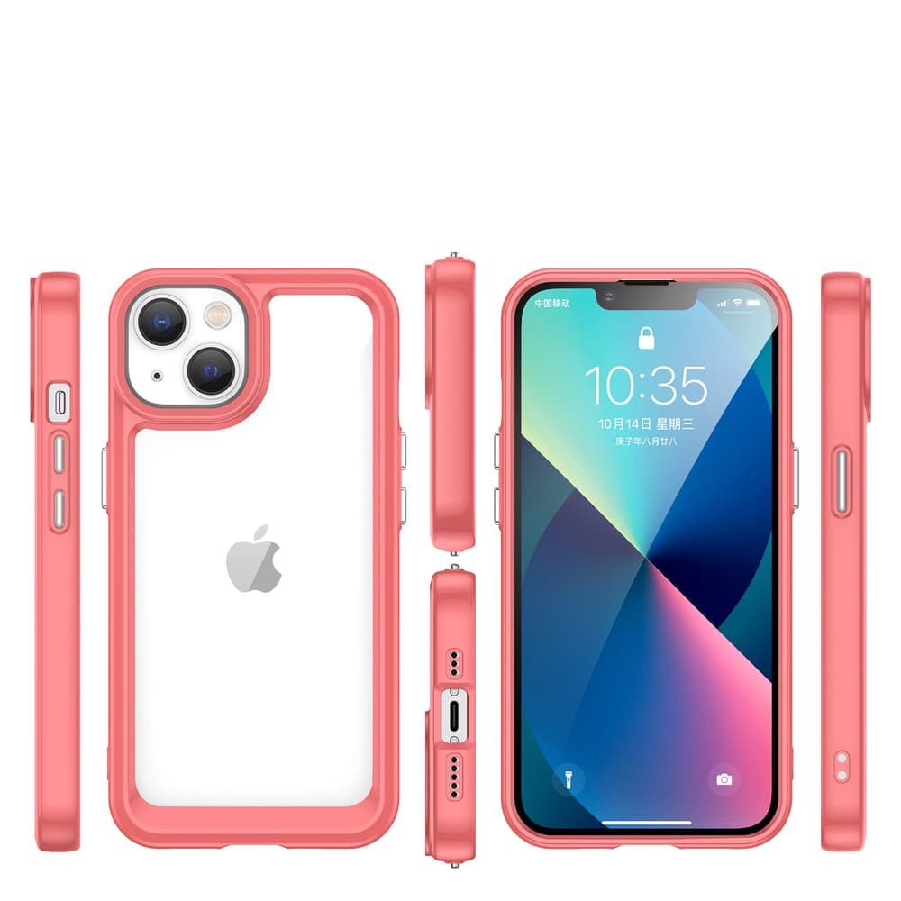 Hurtel Outer Space ovitek za iPhone 14 Plus - rdeča 2