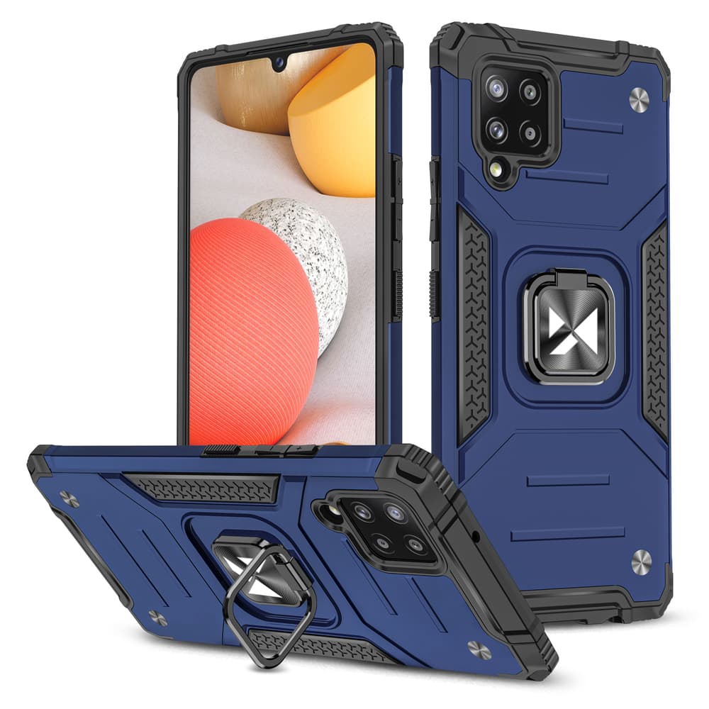 Wozinsky Ring Armor ovitek za Samsung Galaxy A42 5G, modra