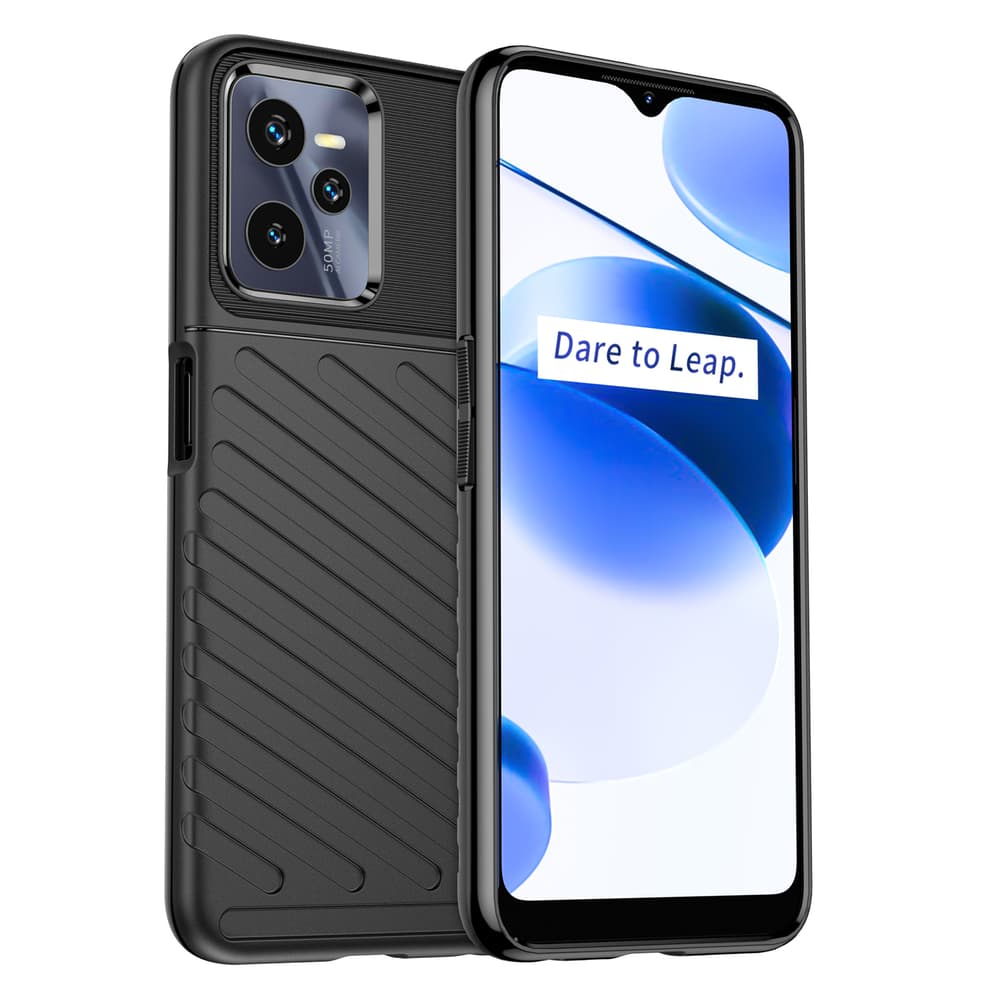 Armor etui Thunder Case za Realme C35 - črn