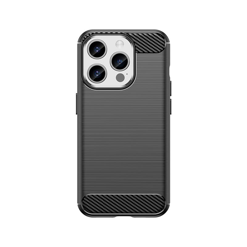 Gibljiv ovitek Carbon za iPhone 15 Pro Hurtel - črn