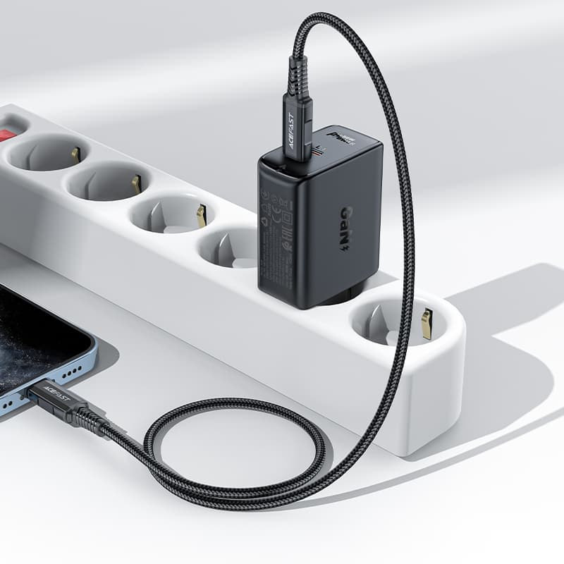 Acefast A29 PD 50W GaN polnilnik (USB-C + USB-C), črn 4