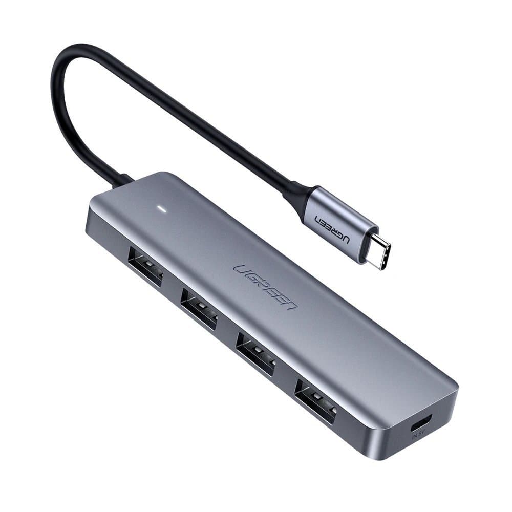 Ugreen USB Type-C HUB 4x USB 3.2 Gen 1 s polnilnim priključkom