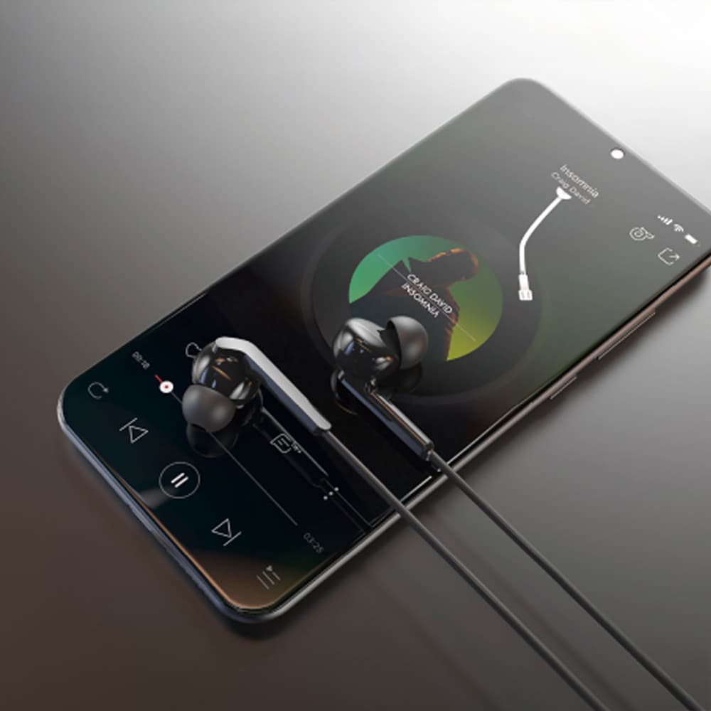 Dudao X3+ žične slušalke v ušesa, 3.5mm minijack, črne 4