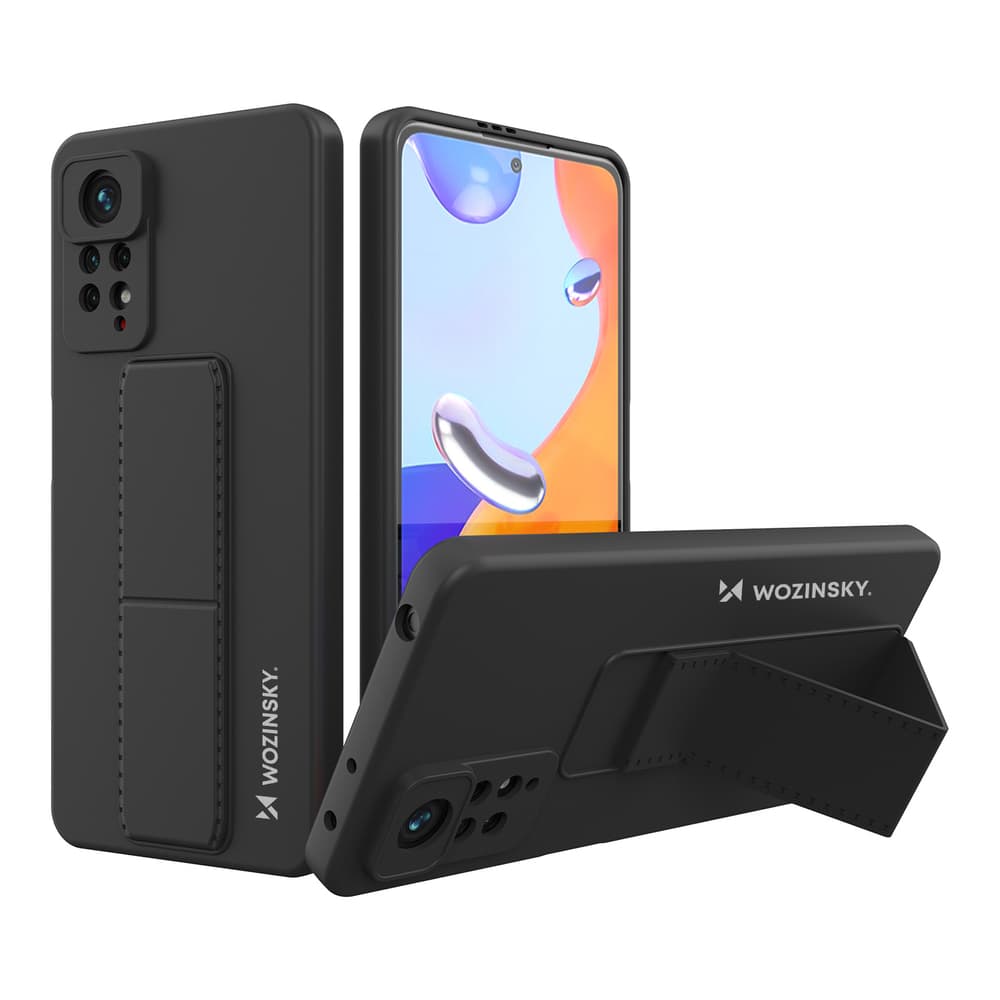 Wozinsky Kickstand ovitek za Xiaomi Redmi Note 11 Pro, črn