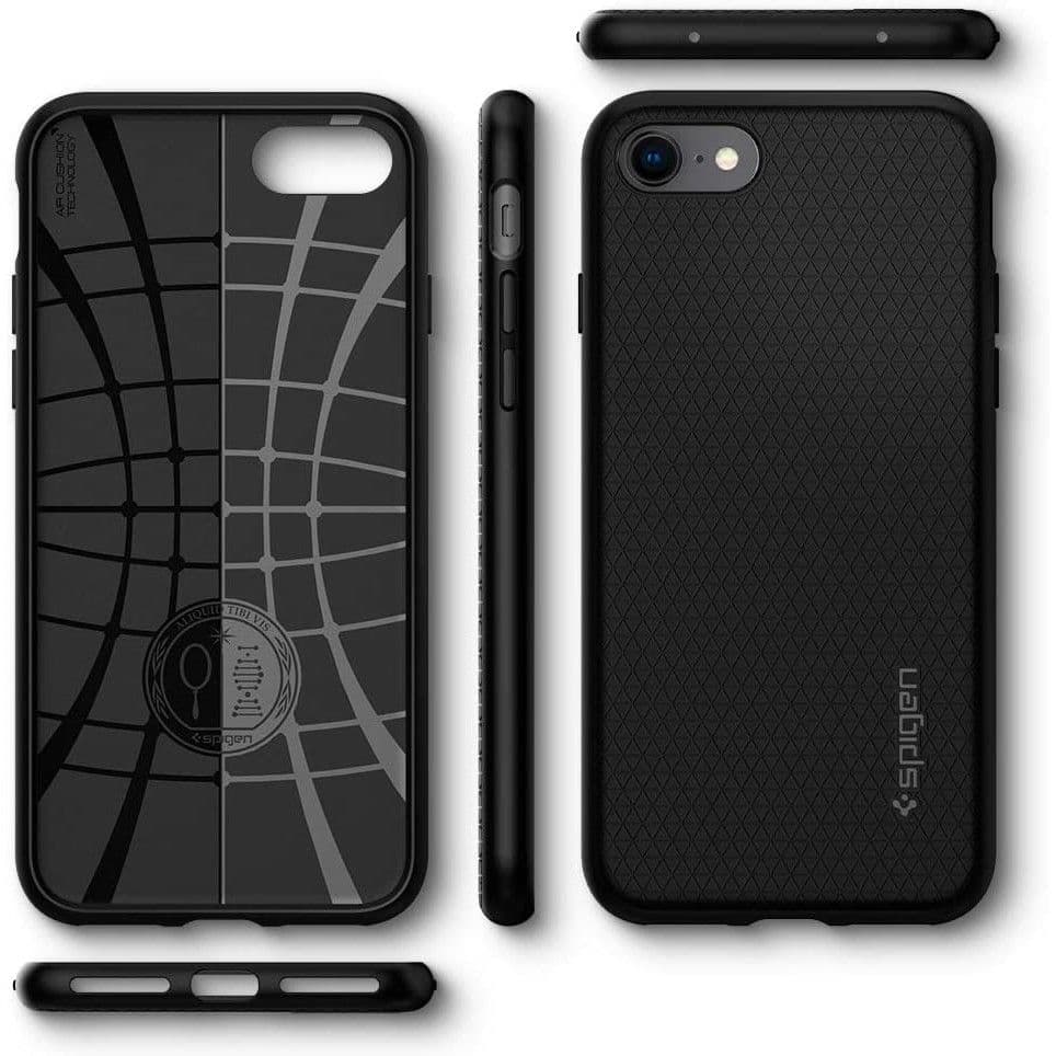 Spigen Liquid Air ovitek za iPhone 7 / 8 / SE 2020/2022 (črn) 8