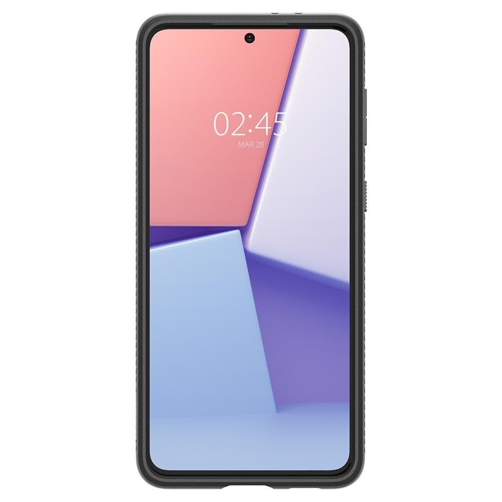 Spigen Liquid Air ovitek za Samsung Galaxy S21 - Mat črna 4