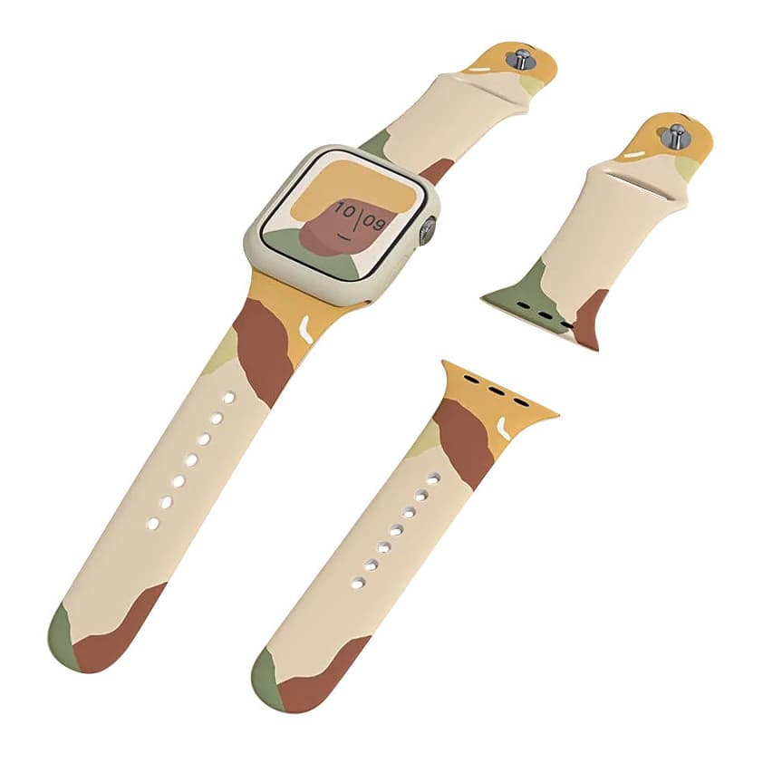 Silikonski pašček Moro za Apple Watch 38/40/41 mm - Vzor 1 2
