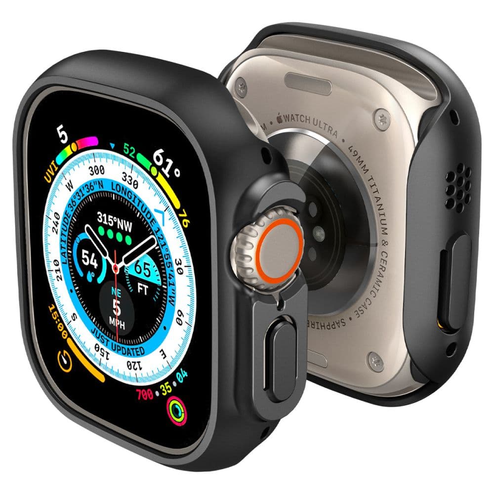 Spigen Thin Fit ohišje za Apple Watch Ultra (49mm) - črn