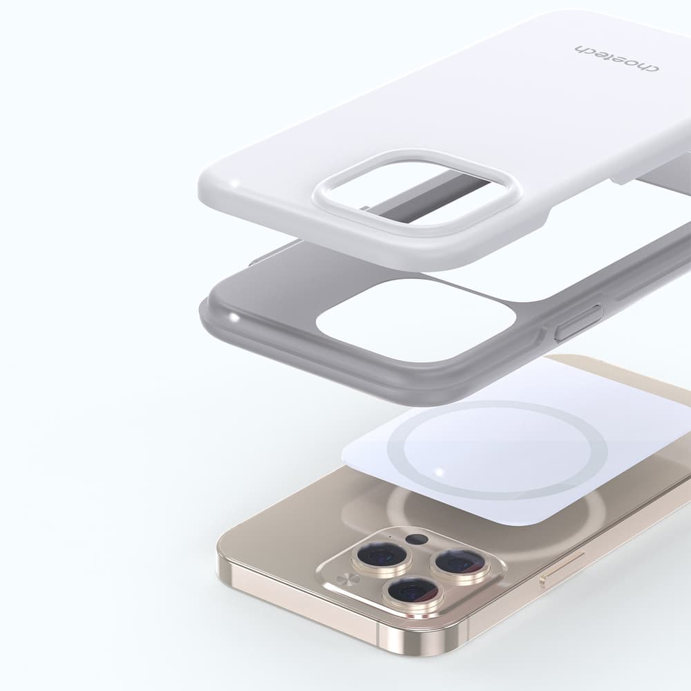 Choetech MFM Anti-drop ovitek z MagSafe za iPhone 13 Pro, bela 2