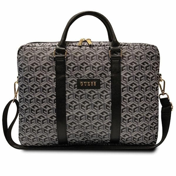 Guess GCube Stripes torba za 16" prenosnik - črna