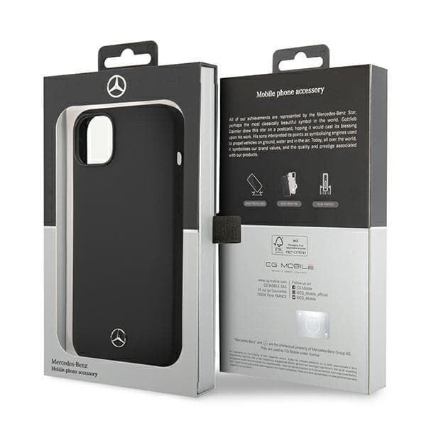 Mercedes silikonski ovitek za iPhone 14 Plus, črn 5