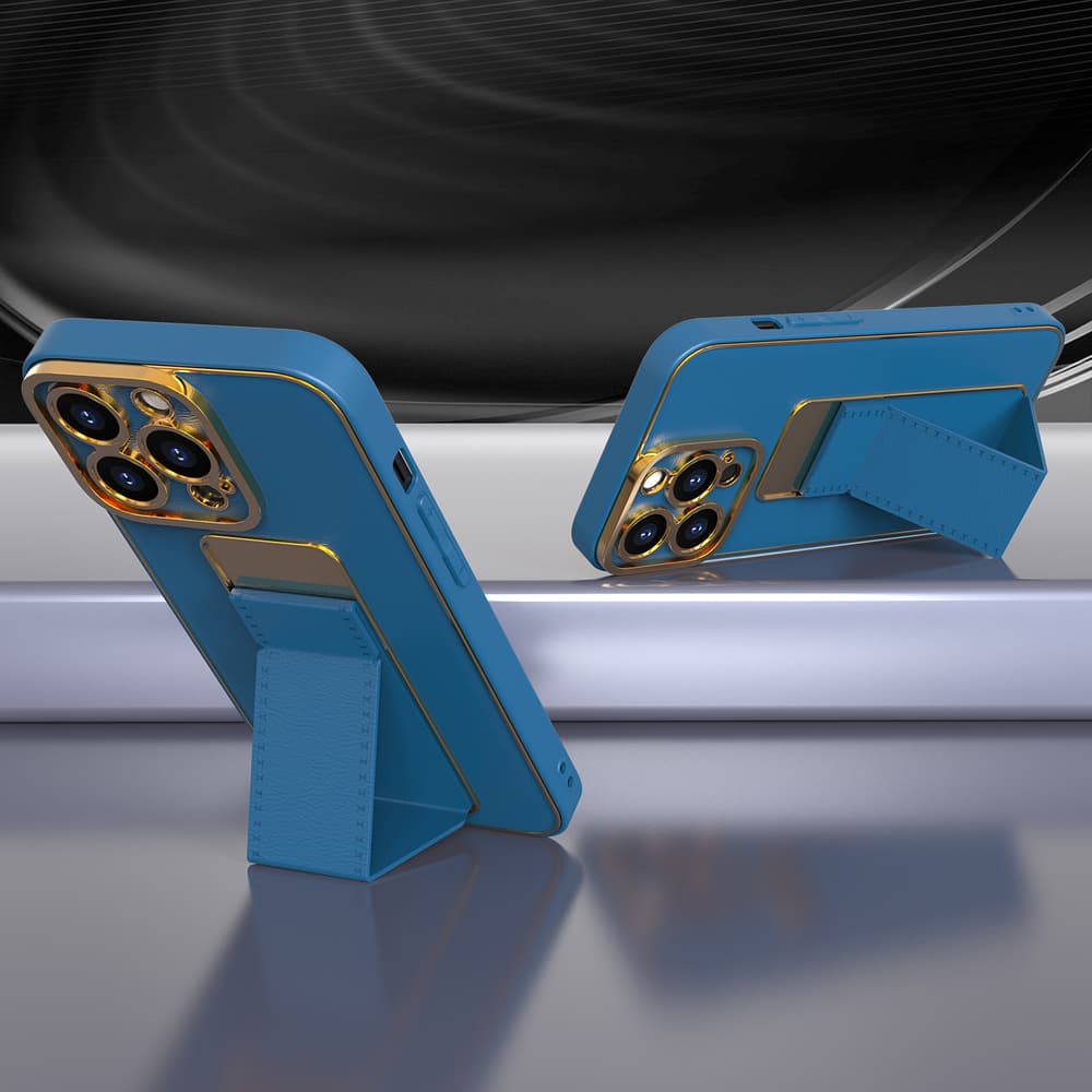 Ovitek z oporo New Kickstand Case za iPhone 12 Pro, rdeč 4