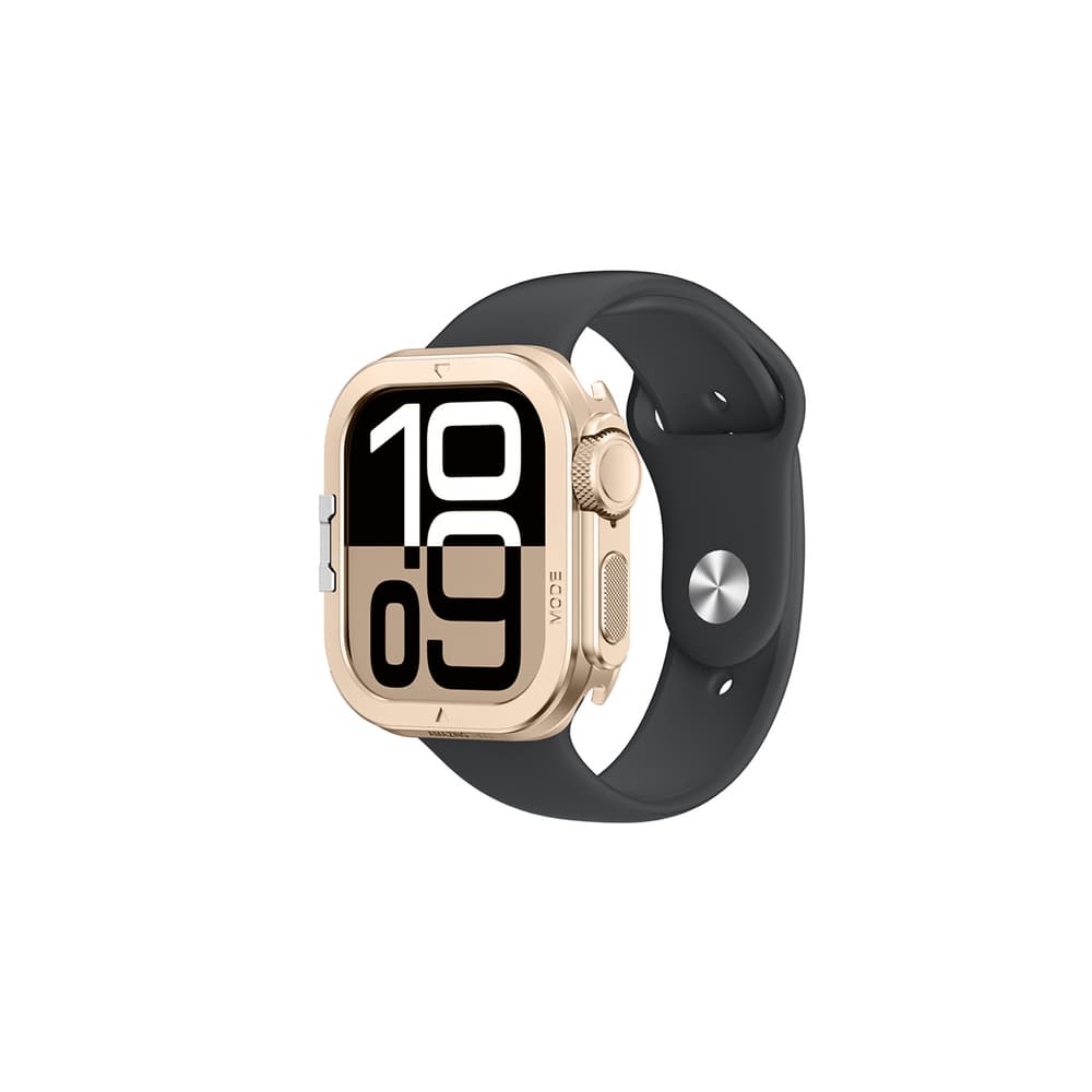 AmazingThing Titan Pro kovinsko ohišje za Apple Watch 11 46mm - zlato