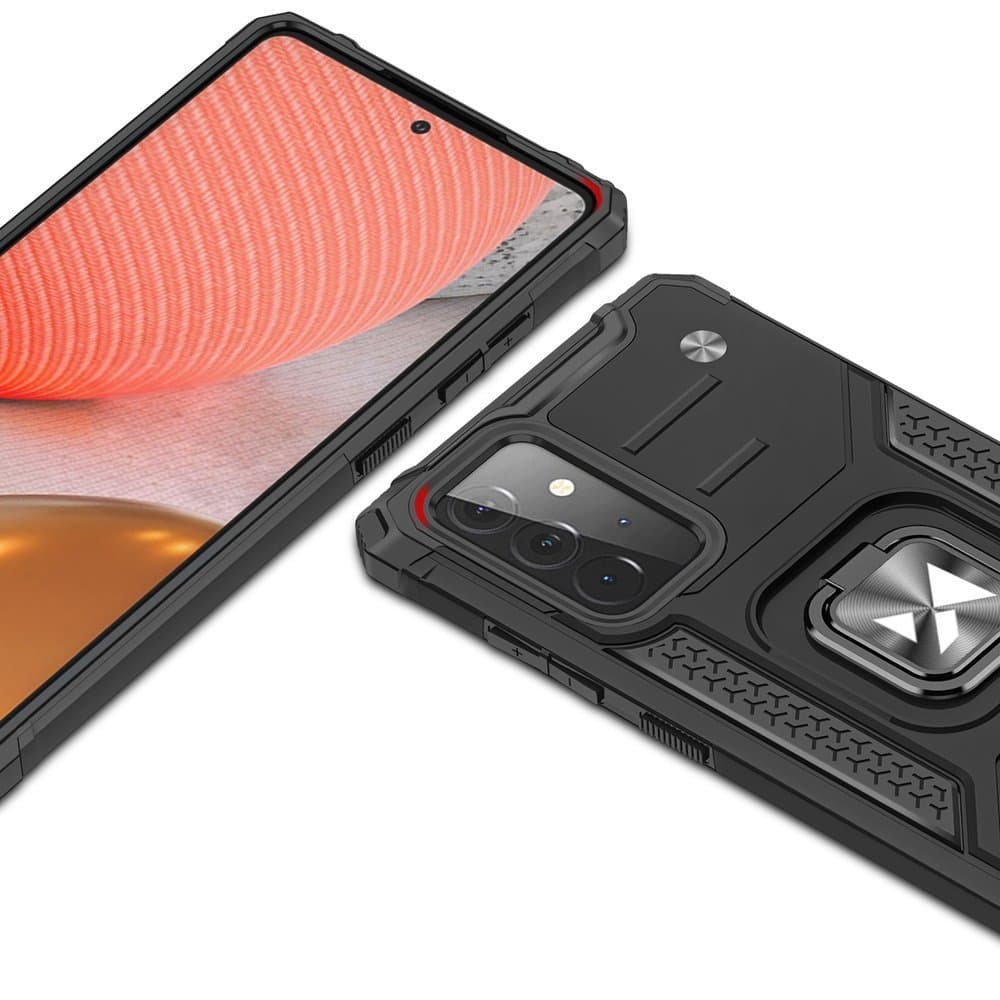 Wozinsky Ring Armor ovitek za Samsung Galaxy A72 4G, modra 2