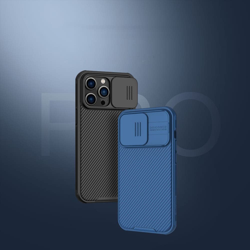 Nillkin CamShield Pro ovitek za iPhone 14 Pro Max s ščitom za kamero, moder 7