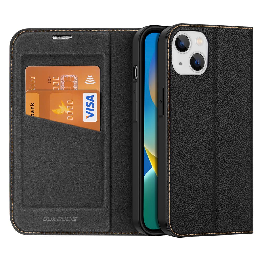 Dux Ducis Skin X2 ovitek za iPhone 14 Plus z magnetno zaponko - črn