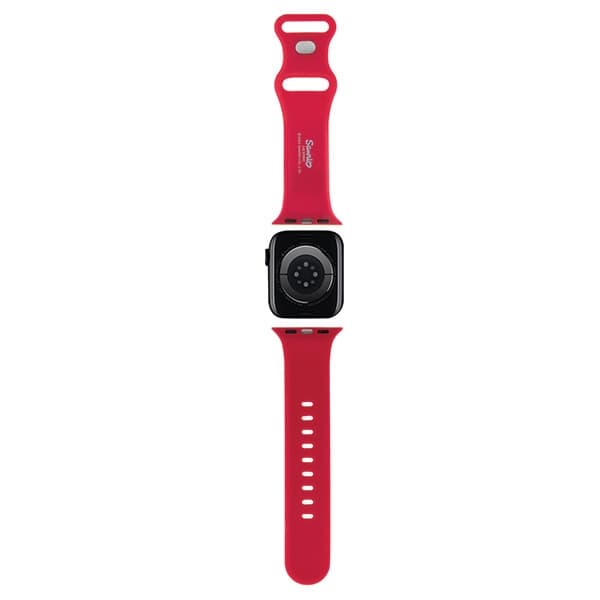 Hello Kitty trak za Apple Watch 38/40/41mm, Silicone Kitty Head, rdeč 2