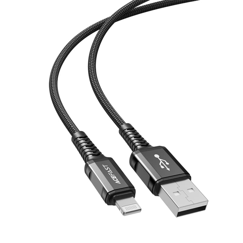 Acefast kabel MFI USB - Lightning 1.2m, 2.4A - Črn 2