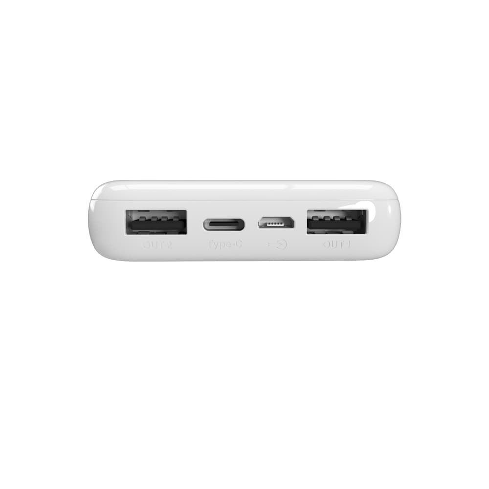 Puro Powerbank 10000mAh 12W USB-A + USB-C (bel) 3
