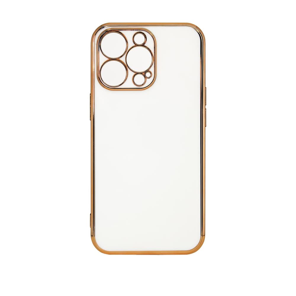 Hurtel Ohišje Lighting Color za Xiaomi Redmi Note 11, gel, zlati okvir, bela