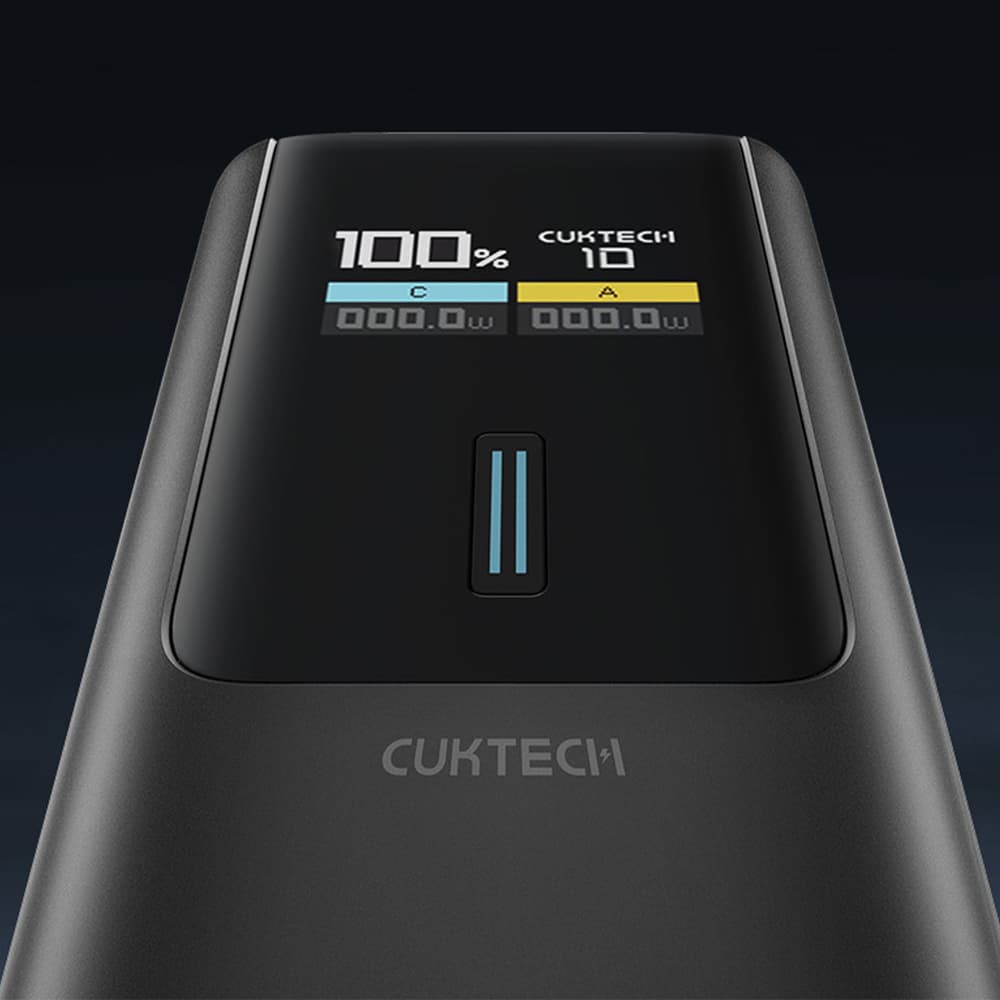 Powerbank Cuktech CKPB100PGLBL 150W 10000mAh, USB-C/USB-A, črna 4