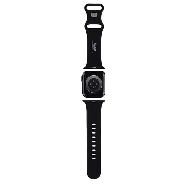 Hello Kitty trak za Apple Watch 38/40/41mm, Silicone Kitty Head, črn 2
