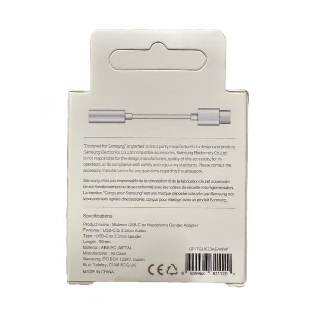 Samsung DAC adapter USB-C na 3.5mm mini jack - bel 3