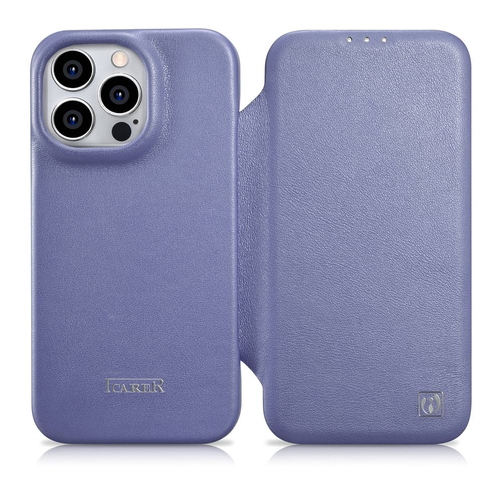 Ovitek iCarer CE za iPhone 14 Pro, svetlo vijoličen