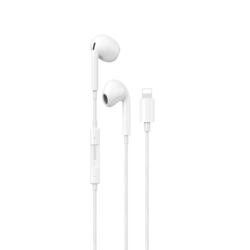 Dudao X14PROL-W1 Lightning In-Ear slušalke - bele