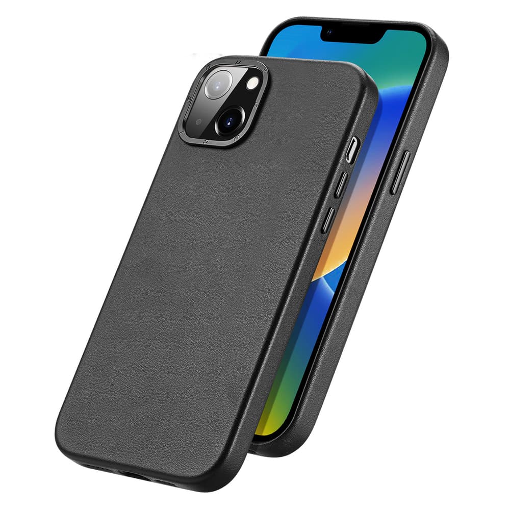 Ovitek Dux Ducis Grit usnjen za iPhone 14 Plus (MagSafe), črn 2