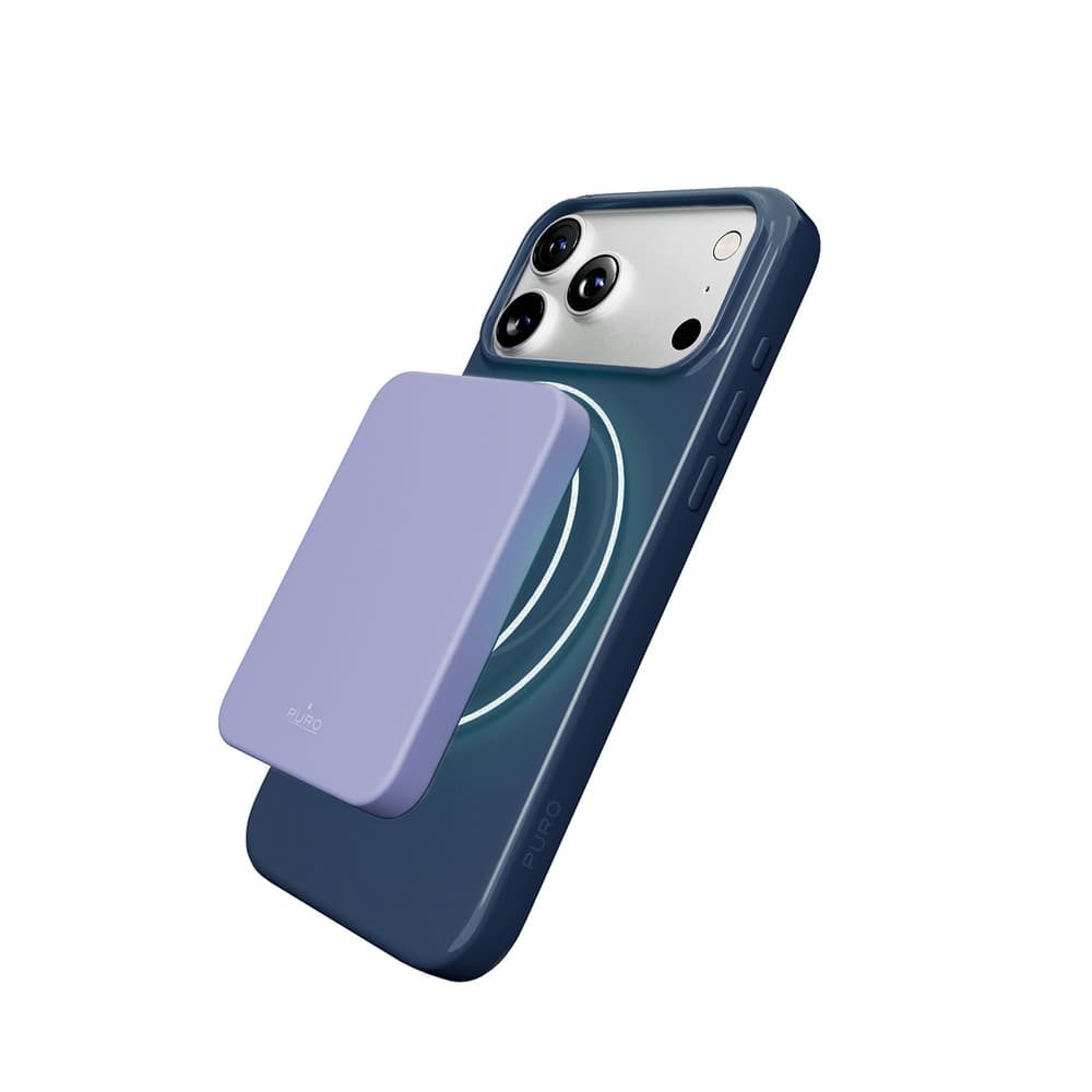 Puro Pulse ovitek za iPhone 17 Pro, polikarbonat, temno moder - MagSafe 4
