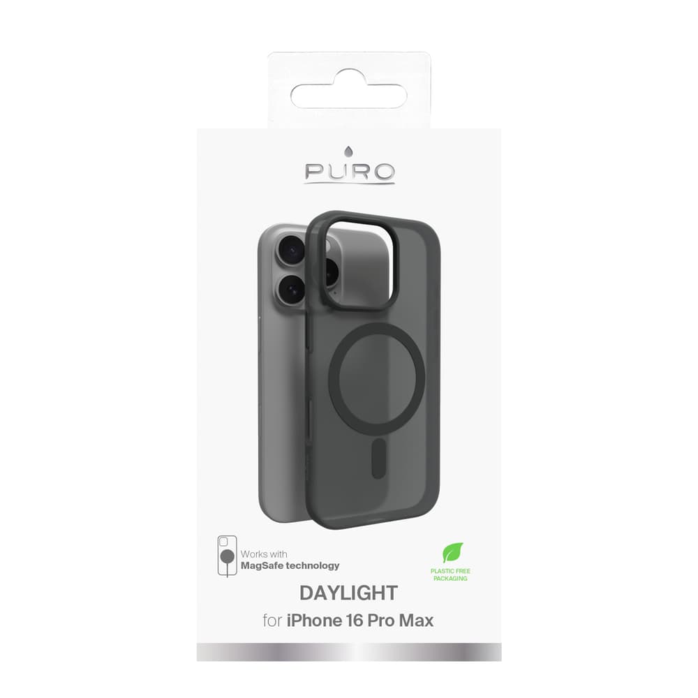 Puro Daylight MagSafe silikonski ovitek za iPhone 16 Pro Max - črn 5