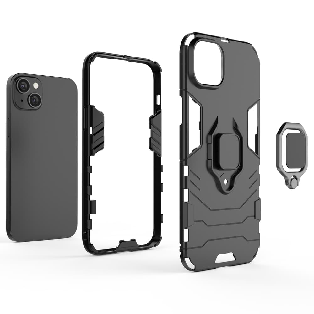 Hurtel Ring Armor ovitek za iPhone 14 - črn 3