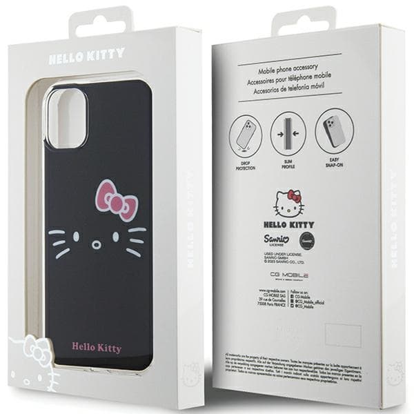 Hello Kitty ovitek IML Kitty Face za iPhone 11 / Xr - črn 8