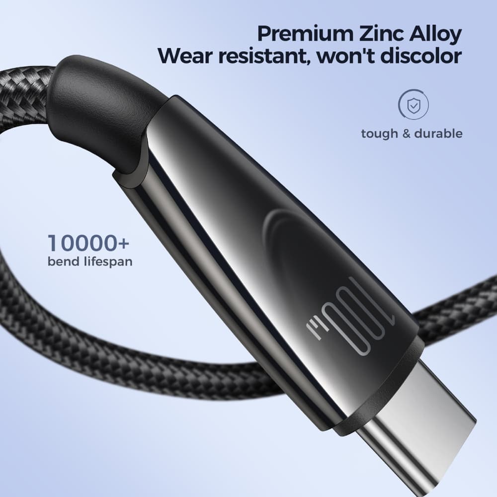 Joyroom Pioneer USB-A / USB-C 100W 1.2m kabel - črn 3