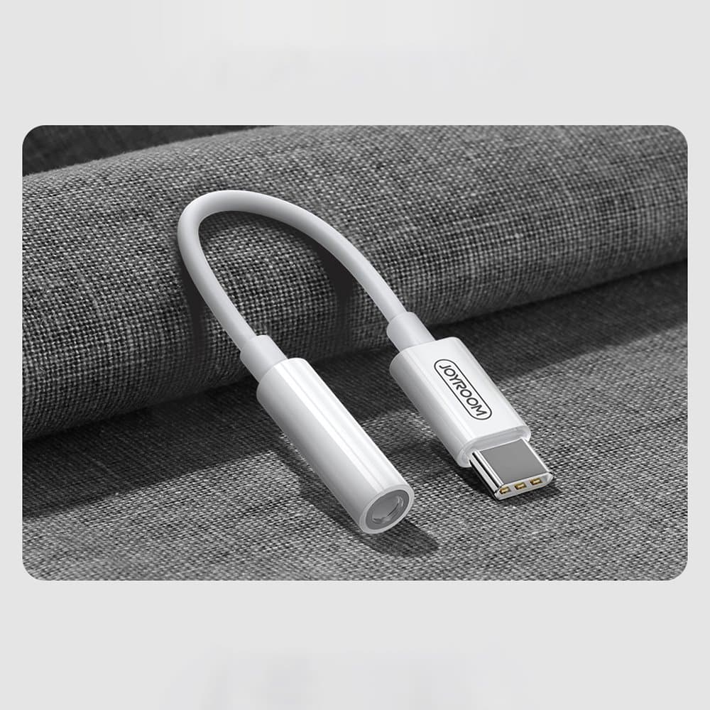 Joyroom adapter mini jack 3.5 mm / USB-C (bel) 2