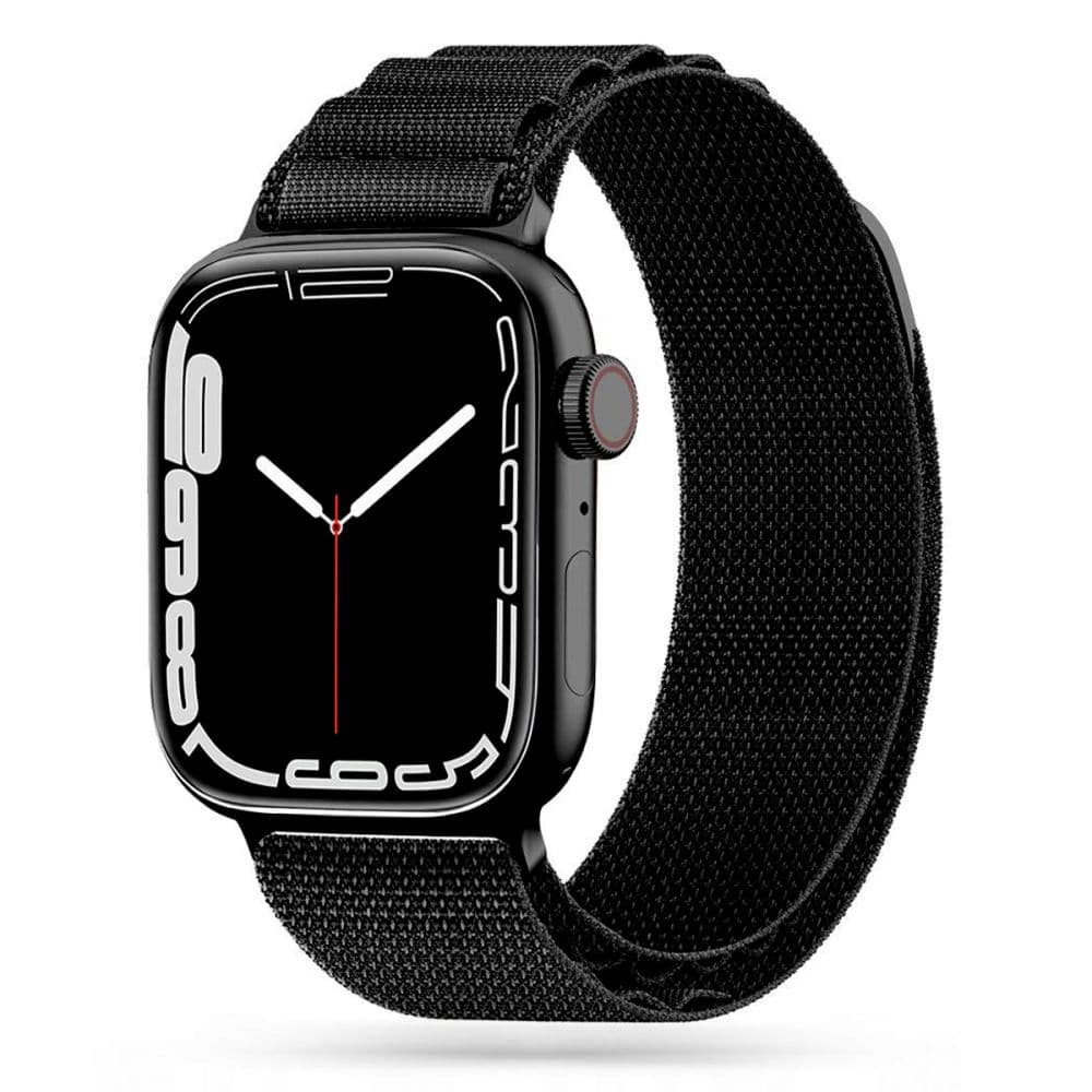Tech-Protect Nylon Pro pašček za Apple Watch (42-49mm) - Črn 4