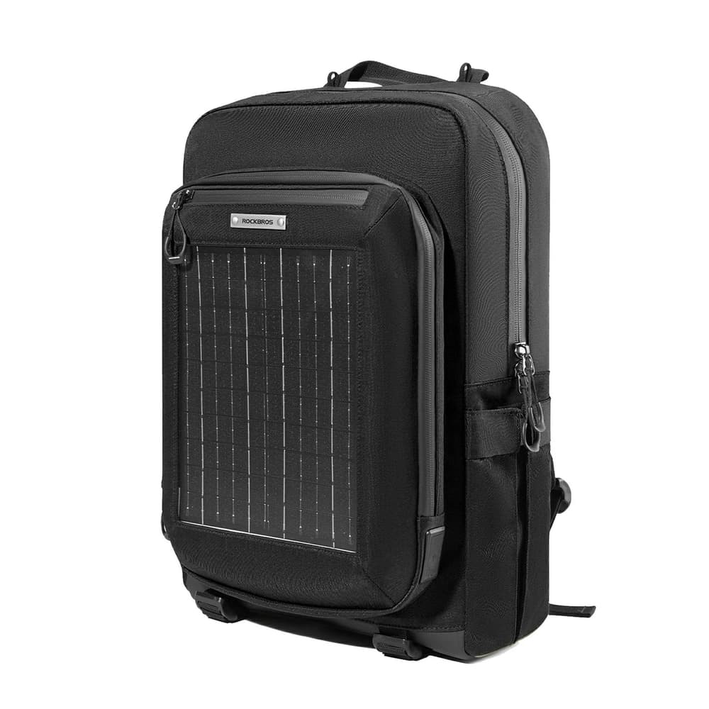 Rockbros H51 kolesarski nahrbtnik s solarno ploščo, črn