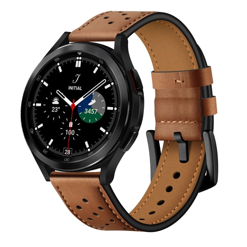 Usnjen pašček Tech-Protect za Samsung Galaxy Watch 4 / 5 / 6 / 7 - rjav