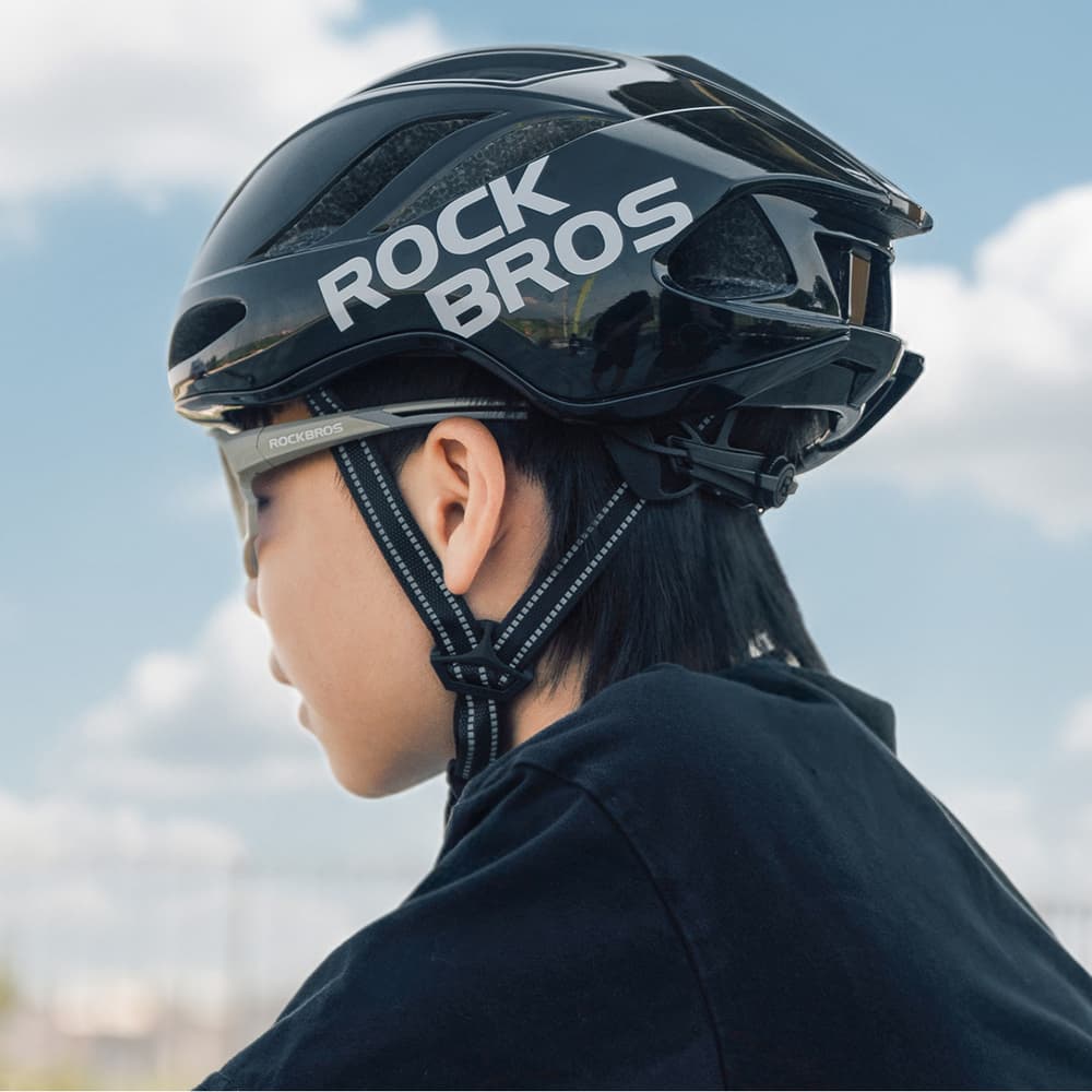 Kolesarska čelada Rockbros TS-42, lahka, 58-62 cm, črna 2