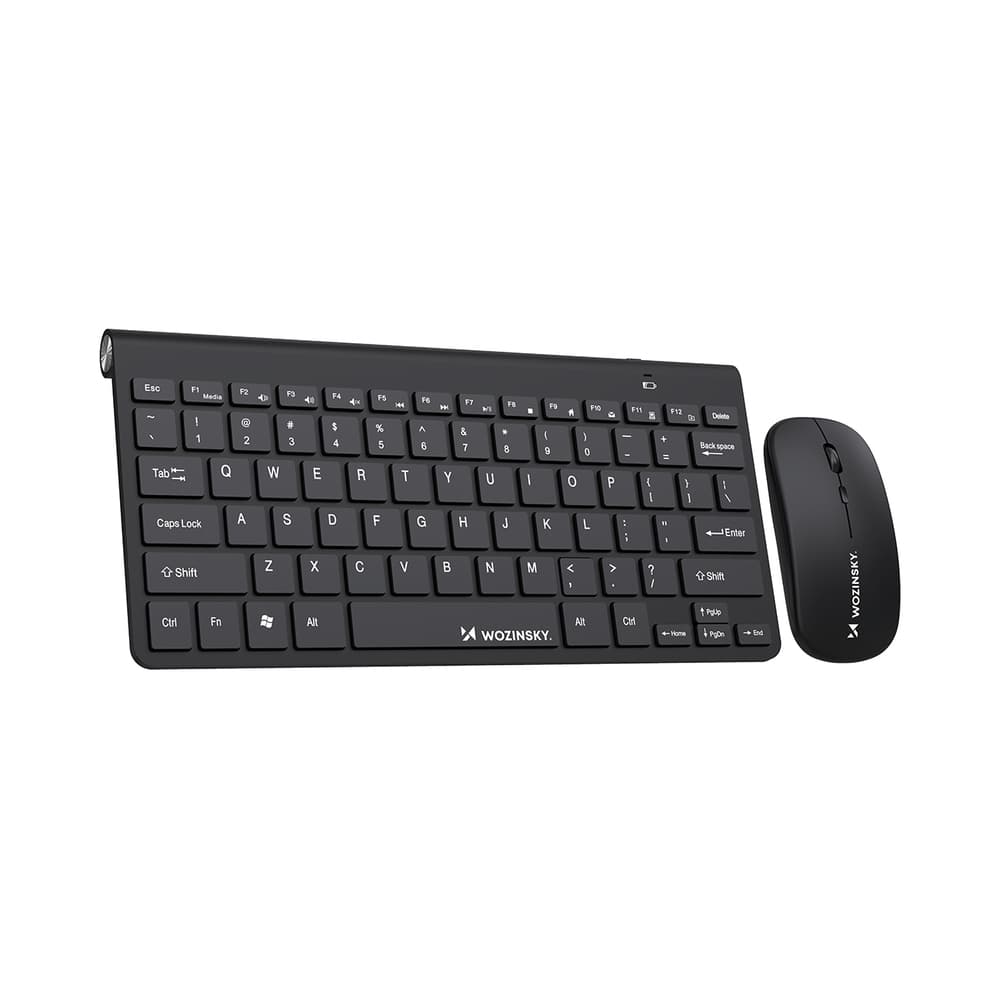 Wozinsky Brezžični Set Tipkovnica + Miška, Črn