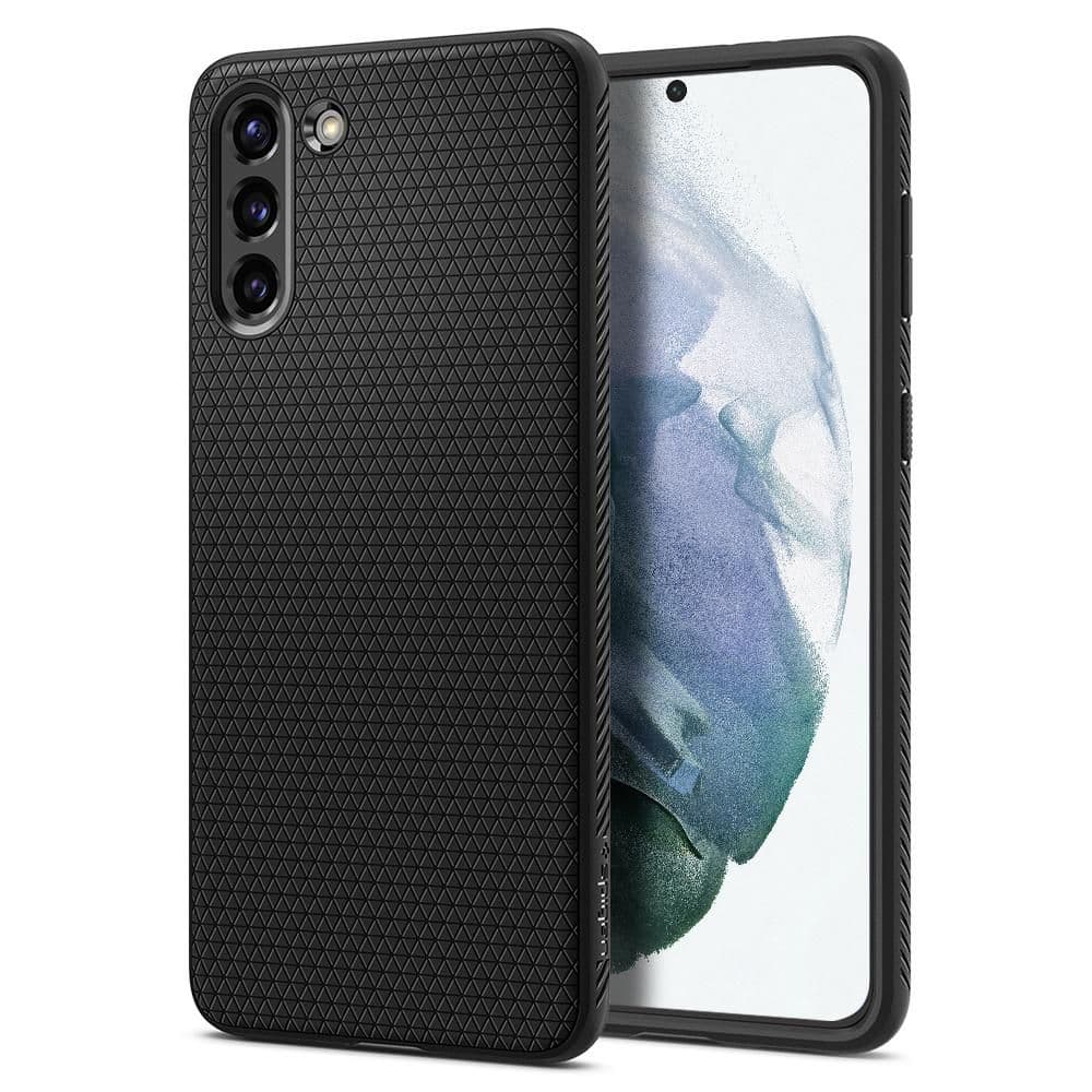 Spigen Liquid Air ovitek za Samsung Galaxy S21 - Mat črna