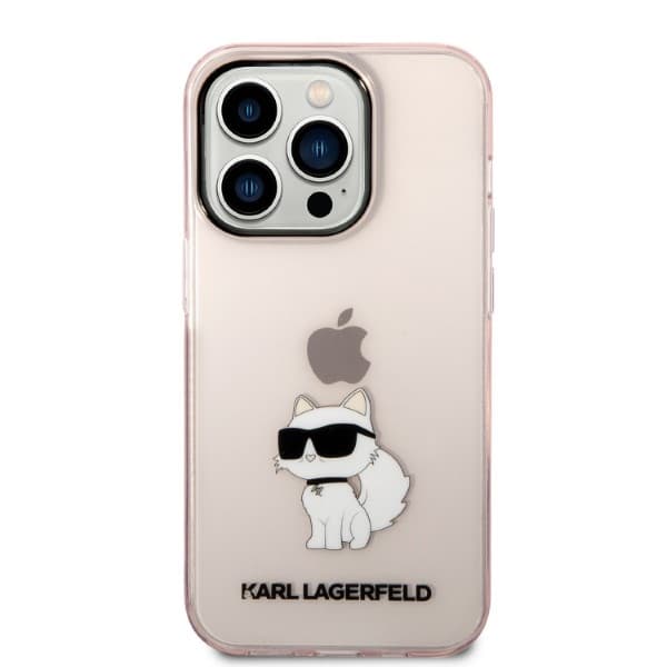 Karl Lagerfeld Ikonik Choupette etui za iPhone 14 Pro Max - roza 3
